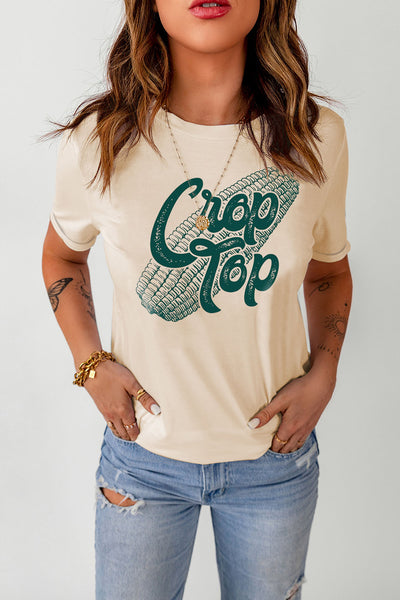 Crop Top Graphic Tee