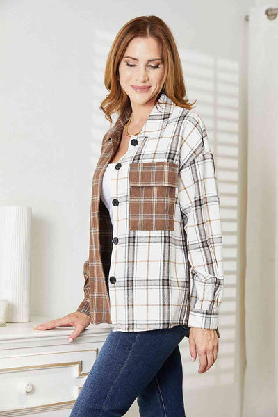 Contrast Plaid Flannel [S-2XL]