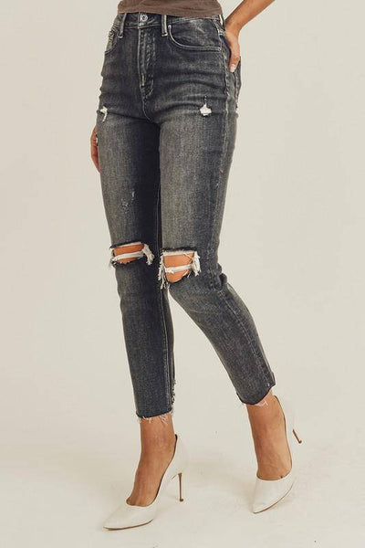 Risen High Rise Relaxed Skinny Jeans