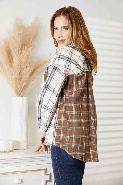 Contrast Plaid Flannel [S-2XL]