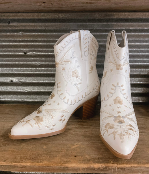 The Sienna Embroidered Booties