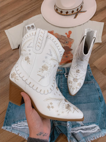 The Sienna Embroidered Booties