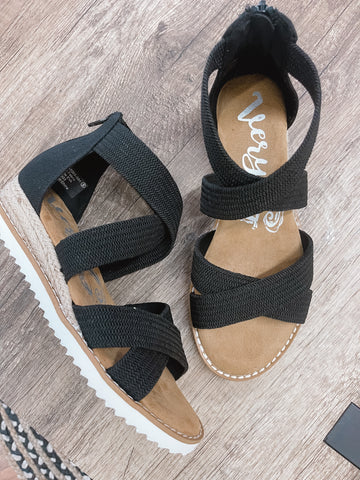 The Sadie Black Sandals